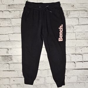 Bench Women's Urbanwear Black And Pink Joggers